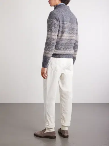 Brunello Cucinelli Alpaca-Blend Zip-Up Sweater - Men | Thumbnail 3