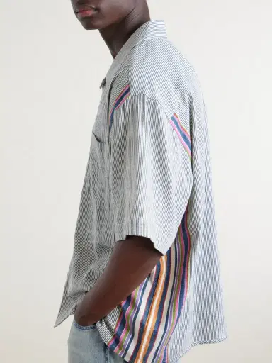 Kardo Rohit Convertible-Collar Cotton Shirt - Men | Thumbnail 5