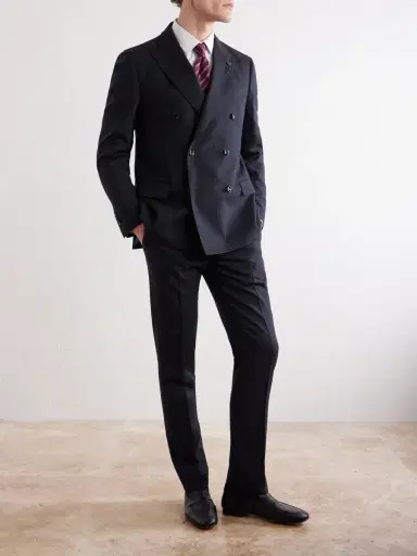 Lardini Double-Breasted Pintriped Wool Suit Jacket - Men | Thumbnail 2 Lardini Double-Breasted Pintriped Wool Suit Jacket - Men | Thumbnail 2