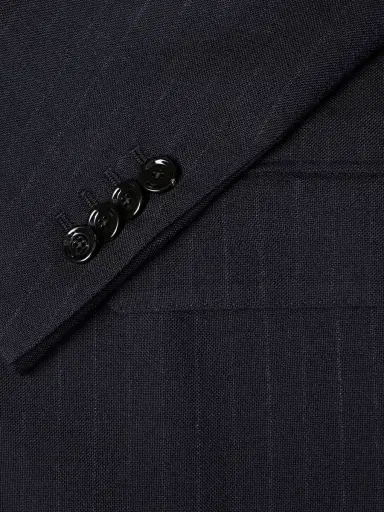 Lardini Double-Breasted Pintriped Wool Suit Jacket - Men | Thumbnail 6 Lardini Double-Breasted Pintriped Wool Suit Jacket - Men | Thumbnail 6