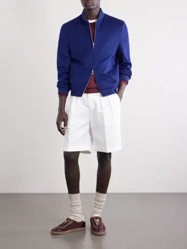 Brunello Cucinelli Cashmere Bomber Jacket - Men | Thumbnail 2