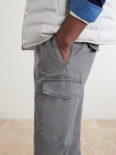 Brunello Cucinelli Slim-Fit Tapered Cotton-Twill Cargo Trousers - Men | Thumbnail 5