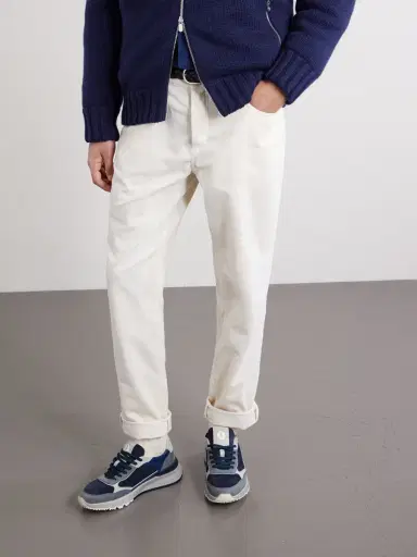 Brunello Cucinelli Leather and Suede Sneakers - Men | Thumbnail 2