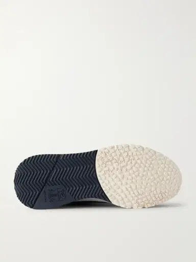 Brunello Cucinelli Leather and Suede Sneakers - Men | Thumbnail 3