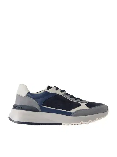 Brunello Cucinelli Leather and Suede Sneakers - Men | Thumbnail 1