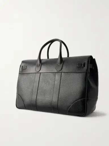 Brunello Cucinelli Panelled Full-Grain Leather Weekend Bag - Men | Thumbnail 4 Brunello Cucinelli Panelled Full-Grain Leather Weekend Bag - Men | Thumbnail 4