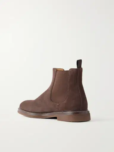 Brunello Cucinelli Suede Chelsea Boots - Men | Thumbnail 4