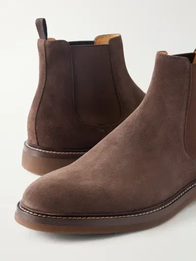 Brunello Cucinelli Suede Chelsea Boots - Men | Thumbnail 5