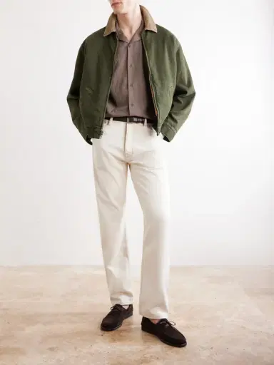 Sunspel Camp-Collar Textured-Cotton Shirt - Men | Thumbnail 2 Sunspel Camp-Collar Textured-Cotton Shirt - Men | Thumbnail 2