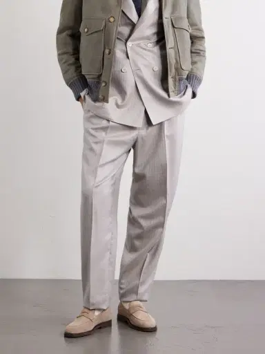 Brunello Cucinelli Flex Suede Penny Loafers - Men | Thumbnail 2