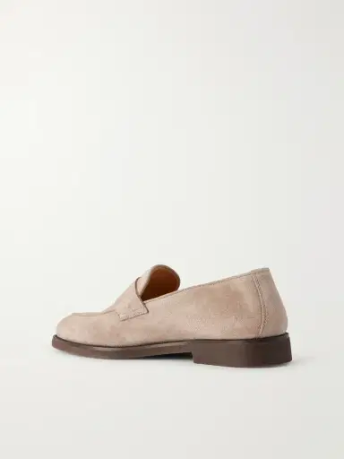 Brunello Cucinelli Flex Suede Penny Loafers - Men | Thumbnail 4