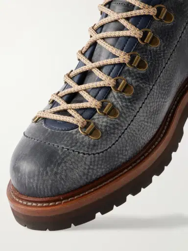 Brunello Cucinelli Leather Hiking Boots - Men | Thumbnail 5 Brunello Cucinelli Leather Hiking Boots - Men | Thumbnail 5