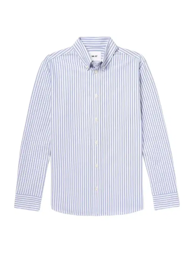 Colby 5910 Button-Down Collar Striped Organic Cotton Oxford Shirt - Men