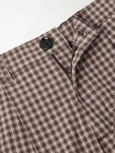 Oliver Spencer Leaman Straight-Leg Pleated Checked Cotton-Blend Shorts - Men | Thumbnail 6 Oliver Spencer Leaman Straight-Leg Pleated Checked Cotton-Blend Shorts - Men | Thumbnail 6