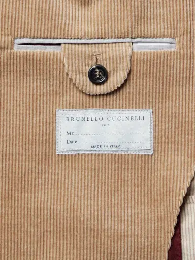 Brunello Cucinelli Cotton-Blend Corduroy Suit Jacket - Men | Thumbnail 3