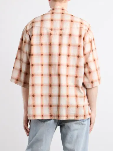 KAPITAL Camp-Collar Checked Cotton Western Shirt - Men | Thumbnail 4