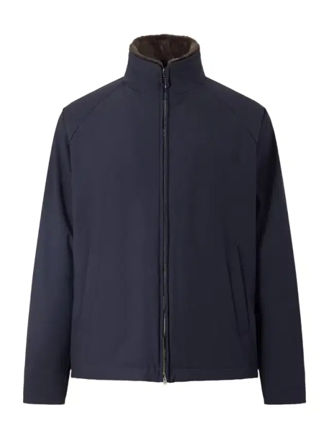 Faux Fur Trimmed Bomber Jacket - Men