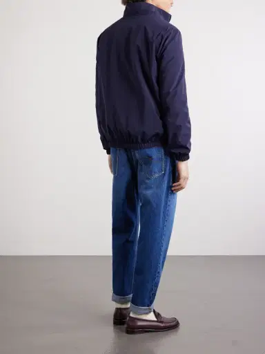 Brunello Cucinelli Logo-Embroidered Shell Blouson Jacket - Men | Thumbnail 4 Brunello Cucinelli Logo-Embroidered Shell Blouson Jacket - Men | Thumbnail 4