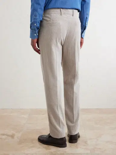 Brunello Cucinelli Tapered Pleated Cotton-Corduroy Trousers - Men | Thumbnail 4 Brunello Cucinelli Tapered Pleated Cotton-Corduroy Trousers - Men | Thumbnail 4