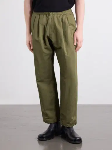 Neighborhood Wide-Leg Cotton and Linen-Blend Twill Trousers - Men | Thumbnail 3 Neighborhood Wide-Leg Cotton and Linen-Blend Twill Trousers - Men | Thumbnail 3