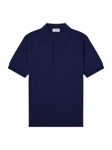 John Smedley Macloud Knitted Merino Wool Polo Shirt - Men | Thumbnail 1