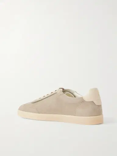 Brunello Cucinelli Coda di Rondine Suede Sneakers - Men | Thumbnail 4