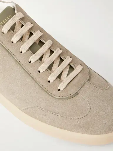 Brunello Cucinelli Coda di Rondine Suede Sneakers - Men | Thumbnail 5