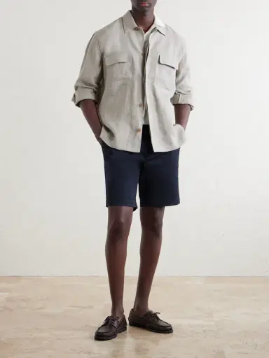 Sunspel Linen Overshirt - Men | Thumbnail 2