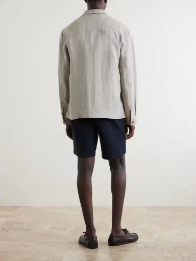 Sunspel Linen Overshirt - Men | Thumbnail 4