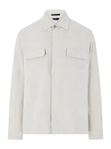 Sunspel Linen Overshirt - Men | Thumbnail 1
