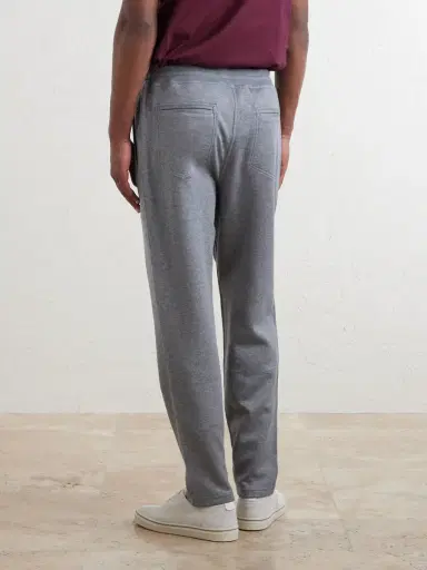 Brunello Cucinelli Tapered Cotton, Cashmere and Silk-Blend Jersey Sweatpants - Men | Thumbnail 4 Brunello Cucinelli Tapered Cotton, Cashmere and Silk-Blend Jersey Sweatpants - Men | Thumbnail 4