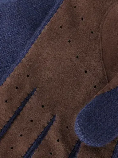 Brunello Cucinelli Suede-Trimmed Cashmere Gloves - Men | Thumbnail 2