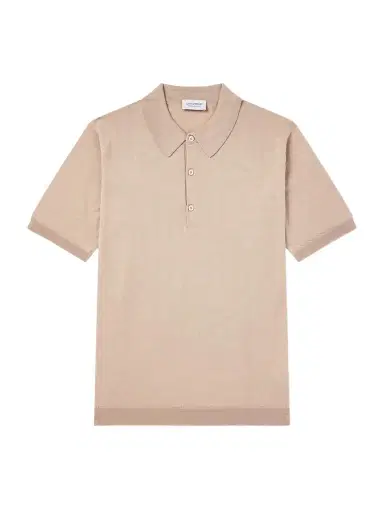 John Smedley Macloud Knitted Merino Wool Polo Shirt - Men | Thumbnail 1