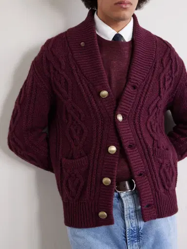 Brunello Cucinelli Cable-Knit Cashmere Cardigan - Men | Thumbnail 5 Brunello Cucinelli Cable-Knit Cashmere Cardigan - Men | Thumbnail 5