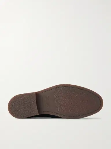 Brunello Cucinelli Flex Suede Penny Loafers - Men | Thumbnail 3