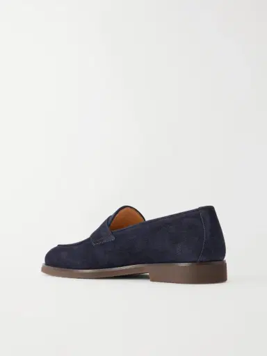 Brunello Cucinelli Flex Suede Penny Loafers - Men | Thumbnail 4