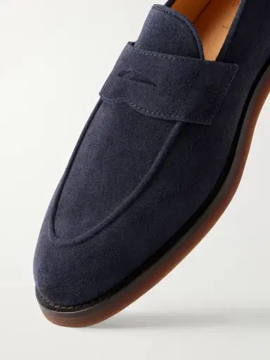 Brunello Cucinelli Flex Suede Penny Loafers - Men | Thumbnail 5