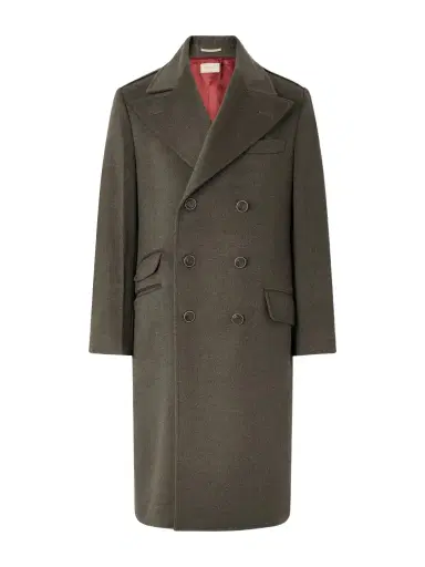 Brunello Cucinelli Virgin Wool Double-Breasted Coat - Men | Thumbnail 1