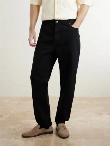 Brunello Cucinelli Slim-Fit Straight-Leg Logo-Embroidered Jeans - Men | Thumbnail 3