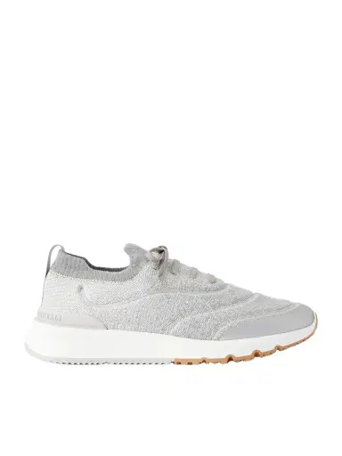 Brunello Cucinelli Stretch-Knit Sneakers - Men | Thumbnail 1 Brunello Cucinelli Stretch-Knit Sneakers - Men | Thumbnail 1