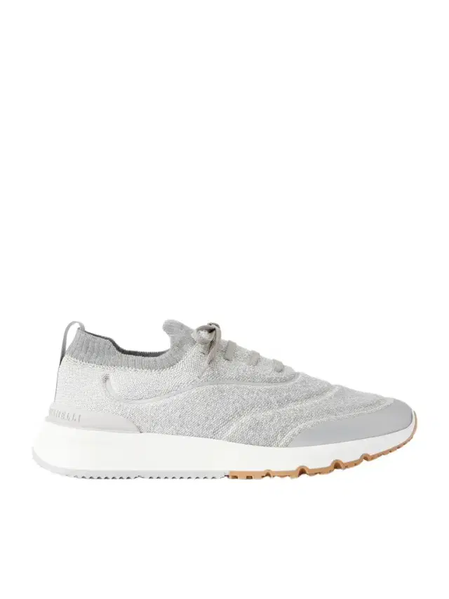 Brunello Cucinelli Stretch-Knit Sneakers - Men