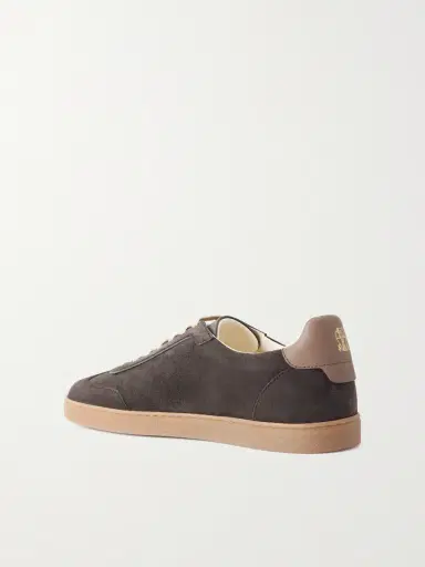 Brunello Cucinelli Coda di Rondine Suede Sneakers - Men | Thumbnail 4