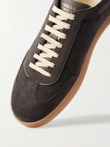 Brunello Cucinelli Coda di Rondine Suede Sneakers - Men | Thumbnail 5