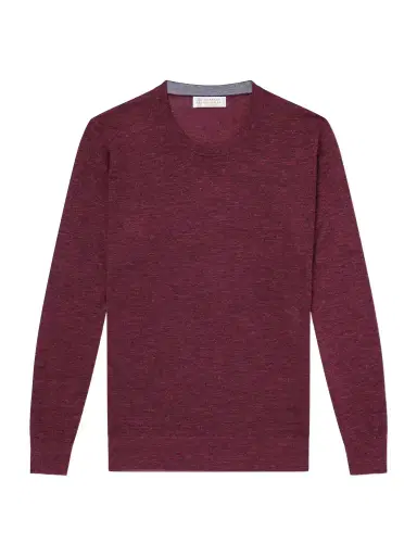 Brunello Cucinelli Cashmere, Silk and Linen-Blend Sweater - Men | Thumbnail 1 Brunello Cucinelli Cashmere, Silk and Linen-Blend Sweater - Men | Thumbnail 1