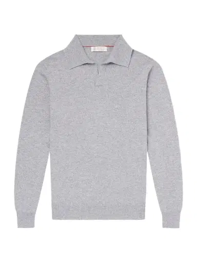 Brunello Cucinelli Cashmere Polo Shirt - Men | Thumbnail 1