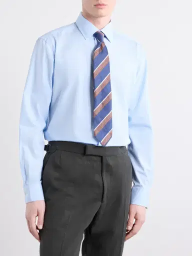 Paul Smith Classic-Collar Cotton-Poplin Shirt - Men | Thumbnail 3