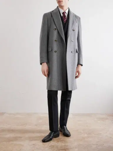 Lardini Double-Breasted Wool Coat - Men | Thumbnail 2