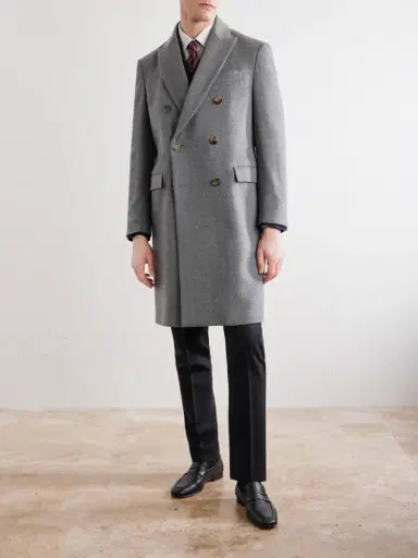 Lardini Double-Breasted Wool Coat - Men | Thumbnail 3