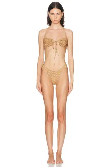 Heavy Manners High Cut Cheeky Bikini Bottom | Thumbnail 4 Heavy Manners High Cut Cheeky Bikini Bottom | Thumbnail 4
