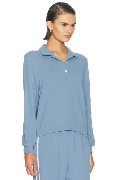 DONNI. The Eco Terry Polo Sweatshirt | Thumbnail 2
